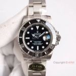 1:1 Clean Factory Rolex Submariner Date Black Dial Swiss 3235 904L Steel Watch New 41mm